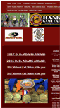 Mobile Screenshot of hanksgamecalls.com